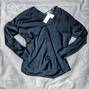 NWT! Vince Silk Stretch Blouse